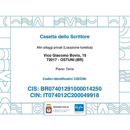 Casetta Dello Scrittore Ostuni